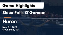 Sioux Falls O'Gorman  vs Huron Game Highlights - Nov. 21, 2020