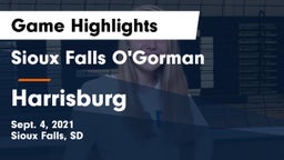 Sioux Falls O'Gorman  vs Harrisburg  Game Highlights - Sept. 4, 2021