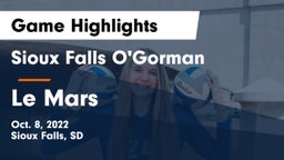 Sioux Falls O'Gorman  vs Le Mars Game Highlights - Oct. 8, 2022