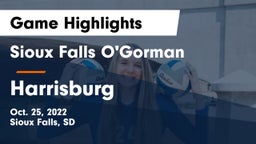 Sioux Falls O'Gorman  vs Harrisburg  Game Highlights - Oct. 25, 2022