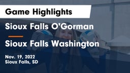 Sioux Falls O'Gorman  vs Sioux Falls Washington  Game Highlights - Nov. 19, 2022