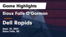 Sioux Falls O'Gorman  vs Dell Rapids  Game Highlights - Sept. 23, 2023