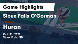 Sioux Falls O'Gorman  vs Huron  Game Highlights - Oct. 31, 2023