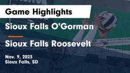 Sioux Falls O'Gorman  vs Sioux Falls Roosevelt  Game Highlights - Nov. 9, 2023