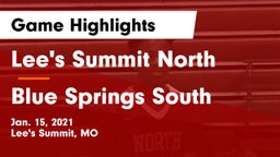 Lee's Summit North  vs Blue Springs South  Game Highlights - Jan. 15, 2021
