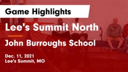 Lee's Summit North  vs John Burroughs School Game Highlights - Dec. 11, 2021