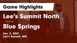 Lee's Summit North  vs Blue Springs  Game Highlights - Jan. 5, 2024