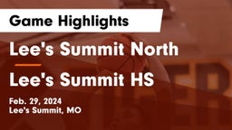 Lee's Summit North  vs Lee's Summit HS Game Highlights - Feb. 29, 2024