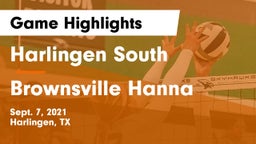 Harlingen South  vs Brownsville Hanna  Game Highlights - Sept. 7, 2021