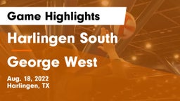 Harlingen South  vs George West  Game Highlights - Aug. 18, 2022