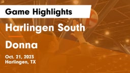 Harlingen South  vs Donna  Game Highlights - Oct. 21, 2023