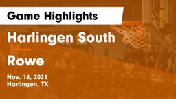 Harlingen South  vs Rowe  Game Highlights - Nov. 16, 2021