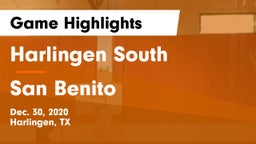 Harlingen South  vs San Benito  Game Highlights - Dec. 30, 2020