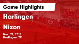 Harlingen  vs Nixon  Game Highlights - Nov. 24, 2018