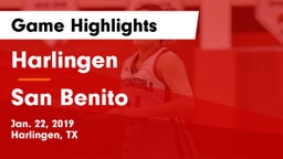Harlingen  vs San Benito  Game Highlights - Jan. 22, 2019