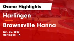 Harlingen  vs Brownsville Hanna  Game Highlights - Jan. 25, 2019