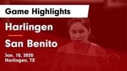 Harlingen  vs San Benito  Game Highlights - Jan. 10, 2020