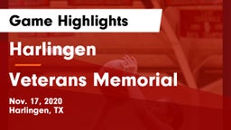Harlingen  vs Veterans Memorial  Game Highlights - Nov. 17, 2020