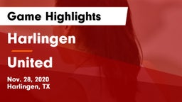 Harlingen  vs United  Game Highlights - Nov. 28, 2020