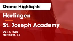Harlingen  vs St. Joseph Academy  Game Highlights - Dec. 5, 2020