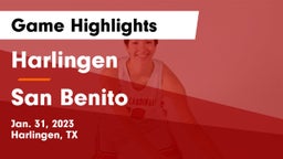 Harlingen  vs San Benito  Game Highlights - Jan. 31, 2023