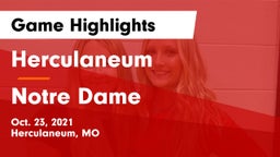 Herculaneum  vs Notre Dame  Game Highlights - Oct. 23, 2021