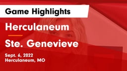 Herculaneum  vs Ste. Genevieve  Game Highlights - Sept. 6, 2022