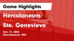 Herculaneum  vs Ste. Genevieve  Game Highlights - Oct. 17, 2023