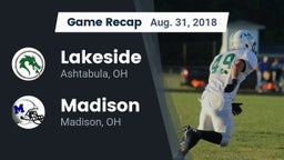 Recap: Lakeside  vs. Madison  2018