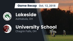 Recap: Lakeside  vs. University School 2018