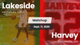 Matchup: Lakeside  vs. Harvey  2020
