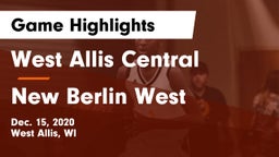 West Allis Central  vs New Berlin West  Game Highlights - Dec. 15, 2020