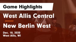 West Allis Central  vs New Berlin West  Game Highlights - Dec. 18, 2020