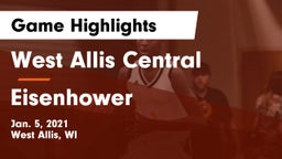 West Allis Central  vs Eisenhower  Game Highlights - Jan. 5, 2021