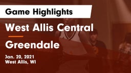 West Allis Central  vs Greendale  Game Highlights - Jan. 20, 2021