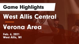 West Allis Central  vs Verona Area  Game Highlights - Feb. 6, 2021