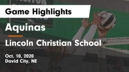 Aquinas  vs Lincoln Christian School Game Highlights - Oct. 10, 2020