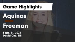 Aquinas  vs Freeman  Game Highlights - Sept. 11, 2021