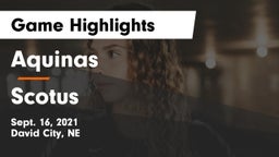 Aquinas  vs Scotus  Game Highlights - Sept. 16, 2021