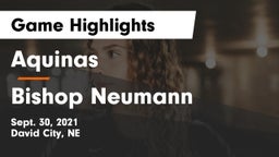 Aquinas  vs Bishop Neumann  Game Highlights - Sept. 30, 2021