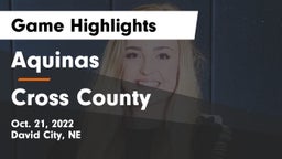 Aquinas  vs Cross County  Game Highlights - Oct. 21, 2022