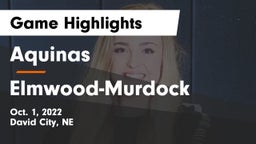 Aquinas  vs Elmwood-Murdock  Game Highlights - Oct. 1, 2022