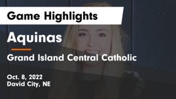 Aquinas  vs Grand Island Central Catholic Game Highlights - Oct. 8, 2022