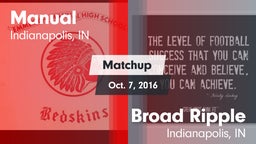 Matchup: Manual  vs. Broad Ripple  2016