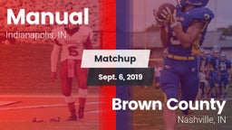 Matchup: Manual  vs. Brown County  2019