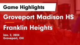 Groveport Madison HS vs Franklin Heights  Game Highlights - Jan. 2, 2024