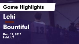 Lehi  vs Bountiful  Game Highlights - Dec. 12, 2017