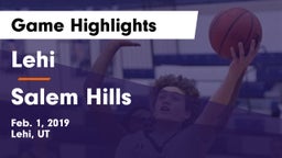 Lehi  vs Salem Hills  Game Highlights - Feb. 1, 2019