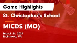 St. Christopher's School vs MICDS (MO) Game Highlights - March 21, 2024