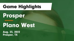 Prosper  vs Plano West Game Highlights - Aug. 23, 2022